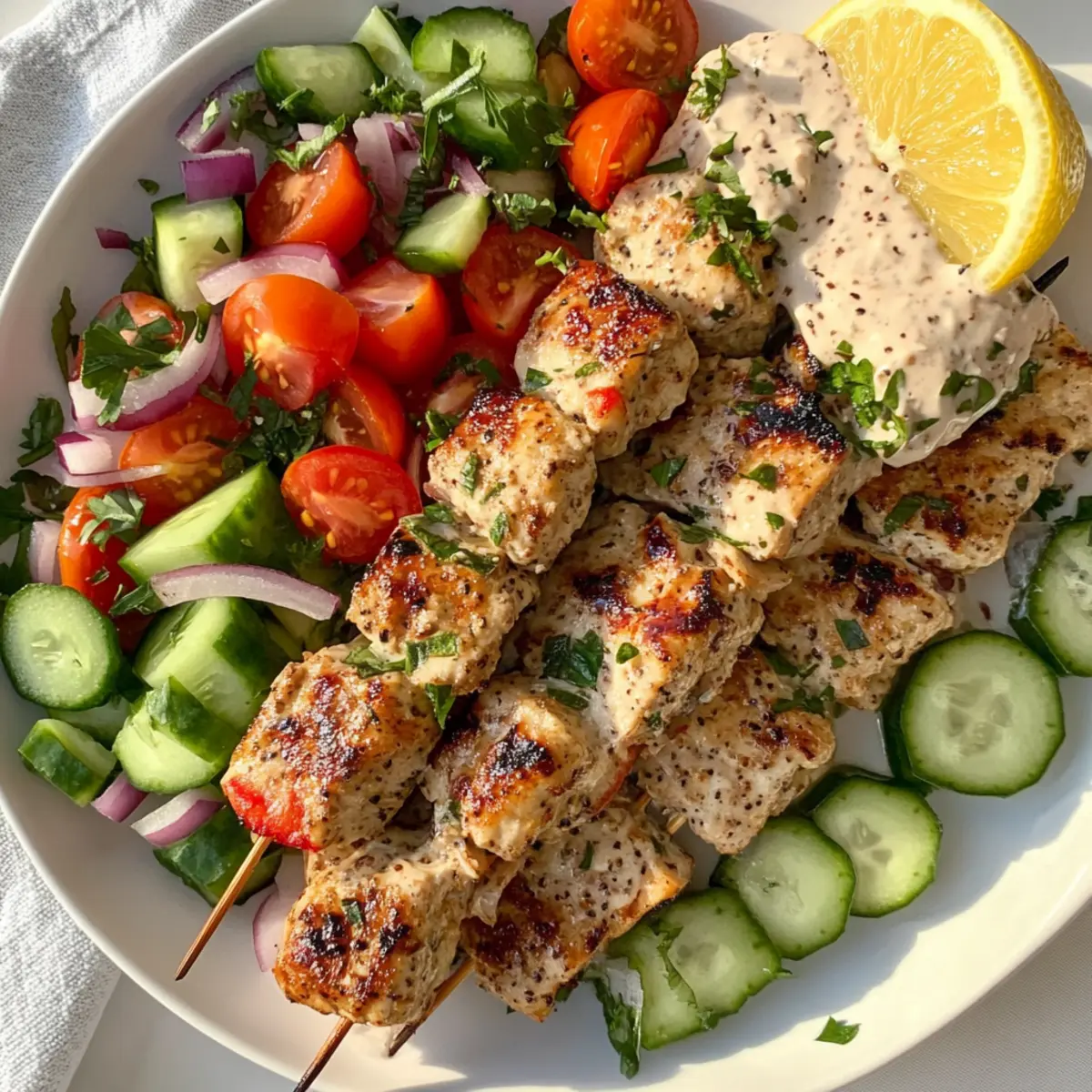 Lemon Tahini Sheet Pan Kebabs quffgw