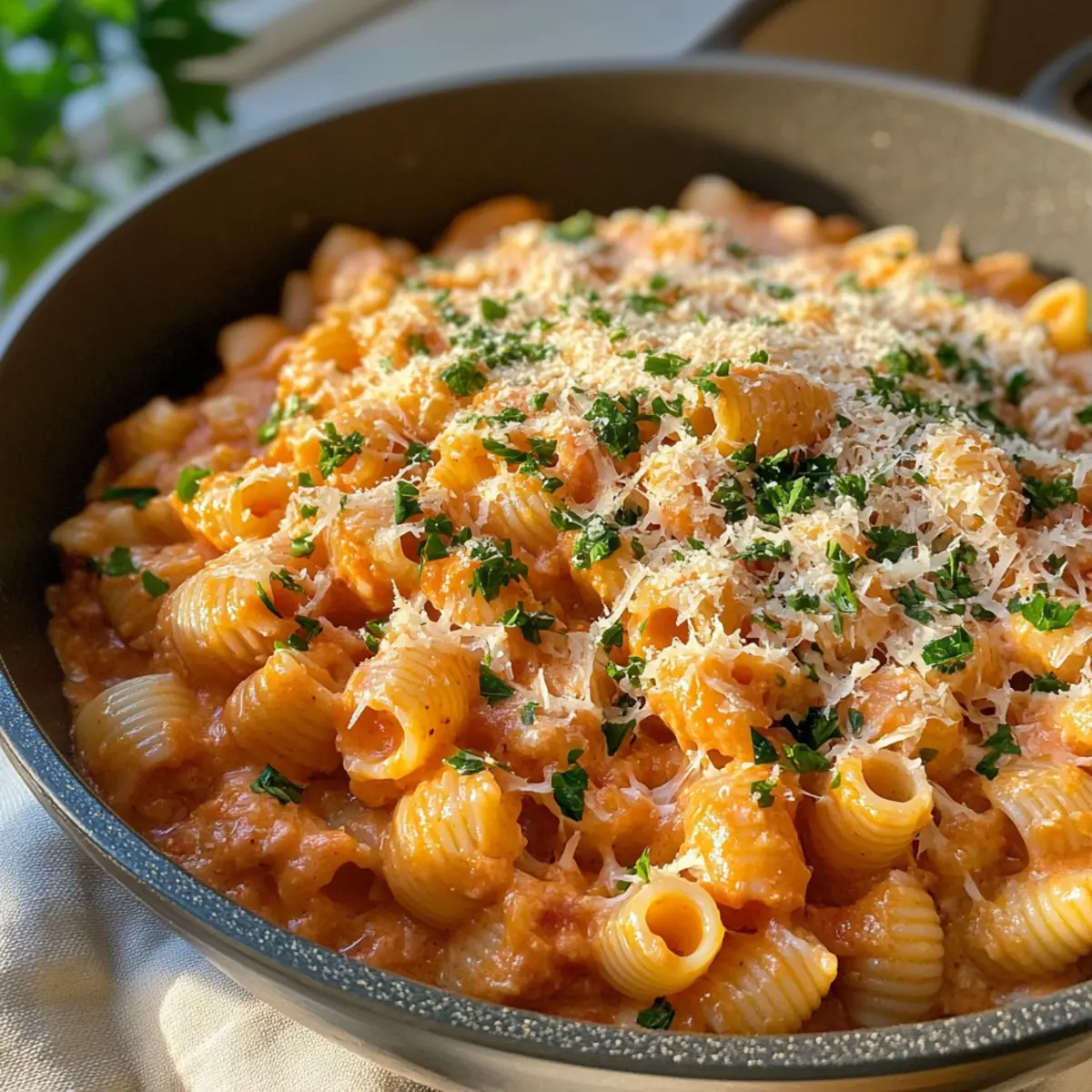 One Pot Creamy Tomato Pasta lciopr
