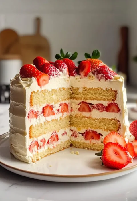 Erdbeer Mascarpone Torte