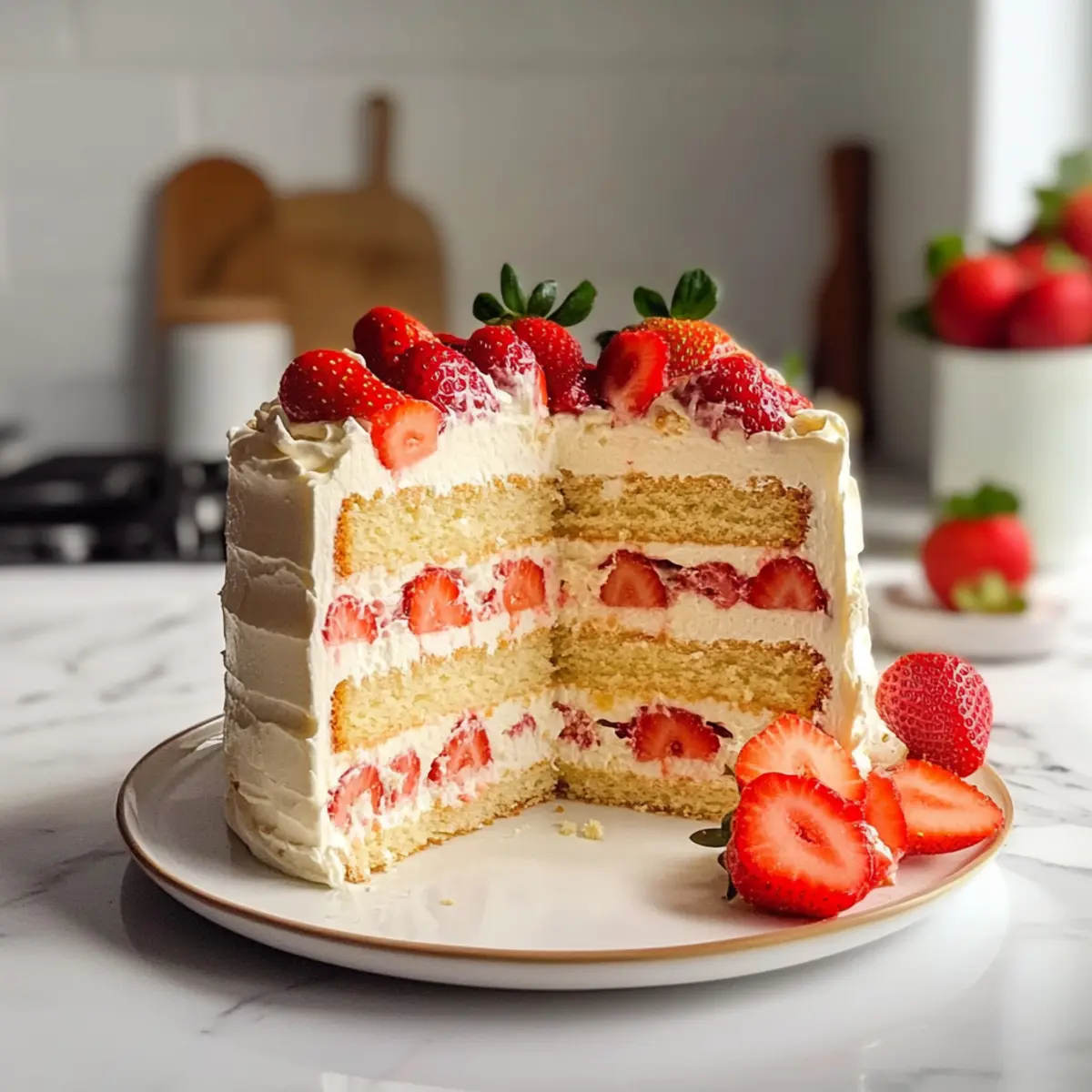 Erdbeer Mascarpone Torte