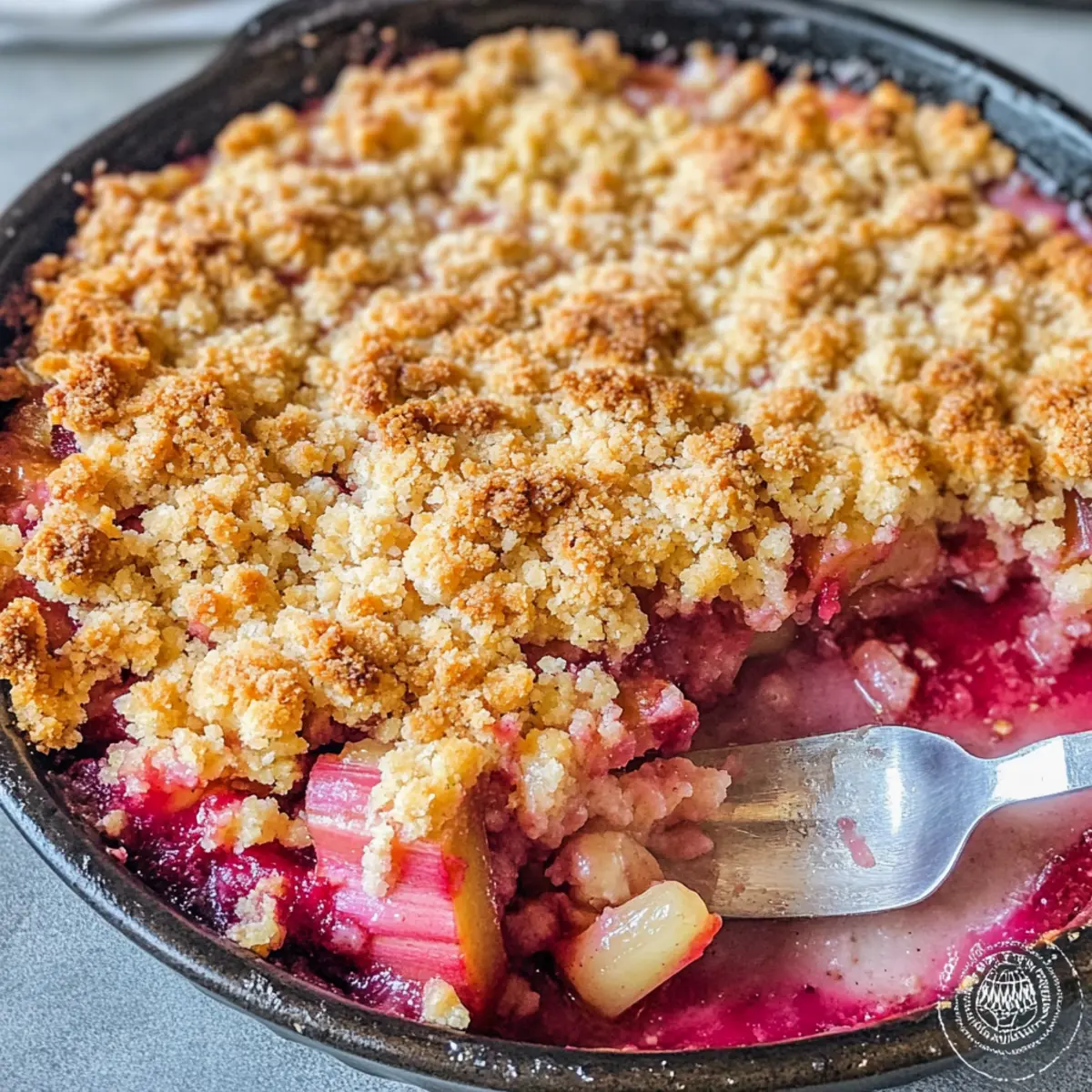 Rhabarber Crumble ckmlmq