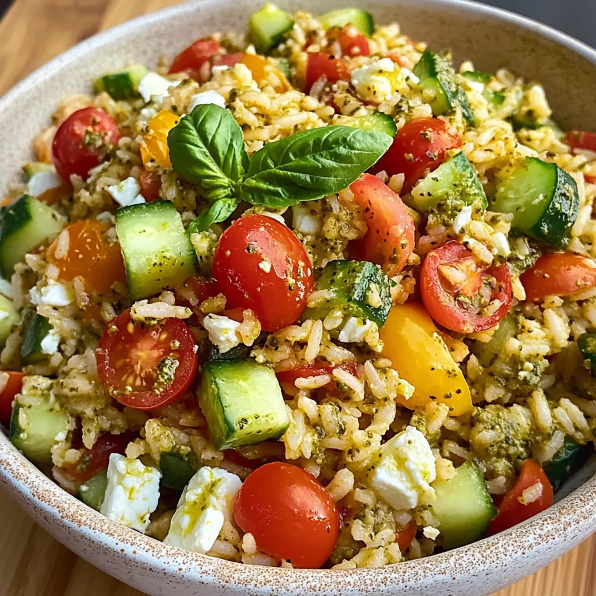 Bunter Reissalat mit Pesto Dressing für den Sommer 4 reissalat iufj06
