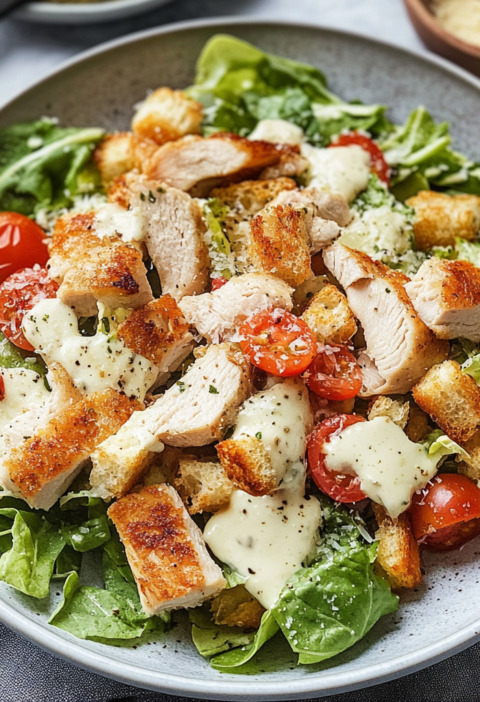 Chicken Caesar Salad das perfekte Sommerrezept