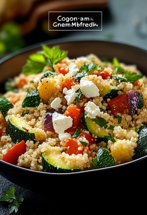 Couscous-Gemüse-Pfanne mit Feta