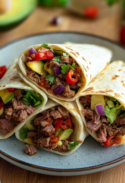 Leckere Wraps mit Hackfleisch – Schnelles Abendessen Rezept