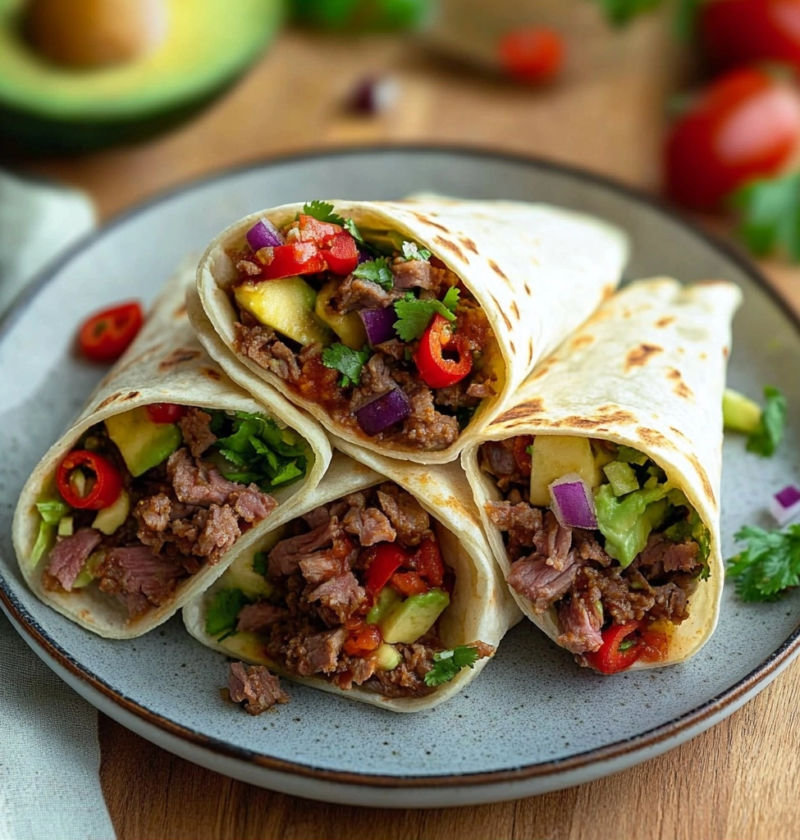 Leckere Wraps mit Hackfleisch – Schnelles Abendessen Rezept