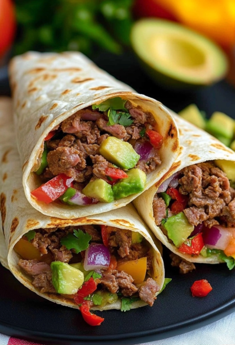 Leckere Wraps mit Hackfleisch für jeden Tag - Schnelles Mittagessen