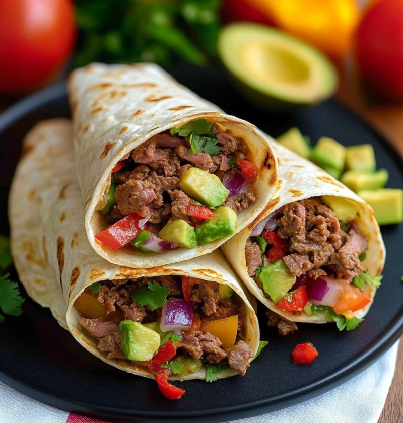 Leckere Wraps mit Hackfleisch für jeden Tag - Schnelles Mittagessen